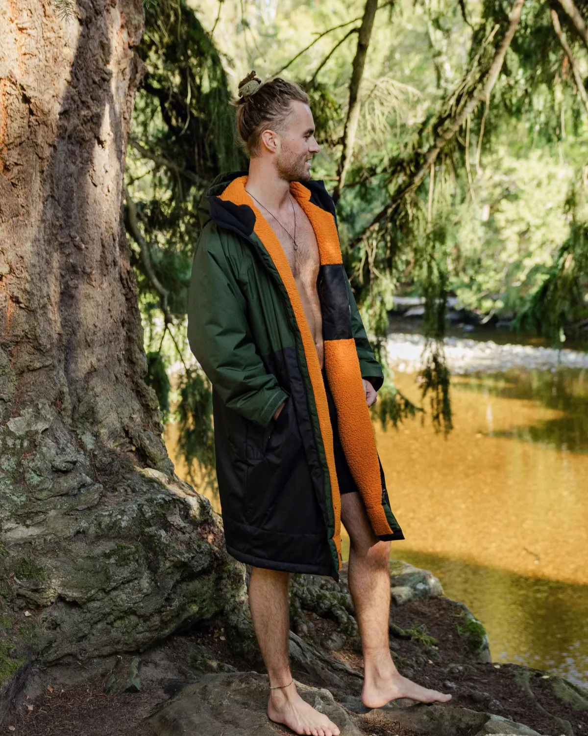 Changing Robes & Ponchos|Surf Accessories|Passenger Tempest Recycled Waterproof Changing Robe - Fir Tree/ Black FirTree/Black
