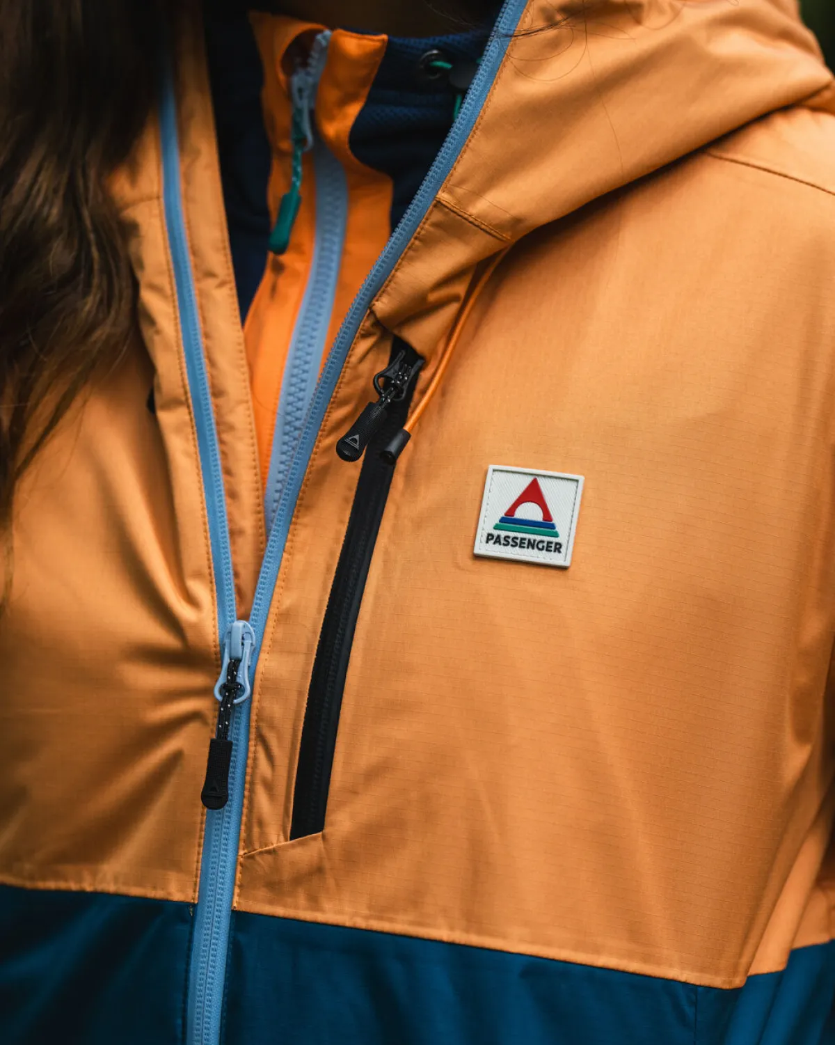 Jackets|Passenger Terrain Insulated Water Resistant Jacket - Corsair Blue/ Apricot CorsairBlue/Apricot
