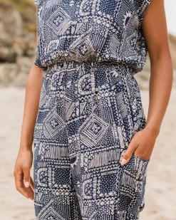 Pants|Jumpsuits & Playsuits|Passenger Thimbleberry Jumpsuit - Vintage Patchwork Navy VintagePatchworkNavy