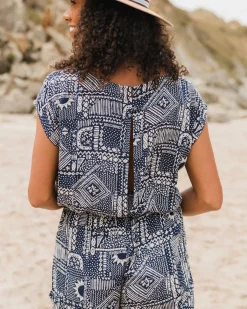 Pants|Jumpsuits & Playsuits|Passenger Thimbleberry Jumpsuit - Vintage Patchwork Navy VintagePatchworkNavy