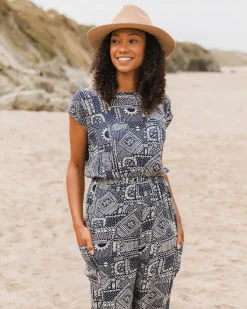 Pants|Jumpsuits & Playsuits|Passenger Thimbleberry Jumpsuit - Vintage Patchwork Navy VintagePatchworkNavy