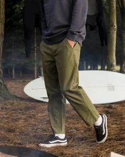 Pants|Passenger Timeless Crop Pant - Khaki Green KhakiGreen