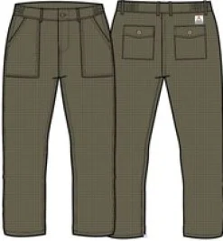 Pants|Passenger Timeless Crop Pant - Khaki Green KhakiGreen