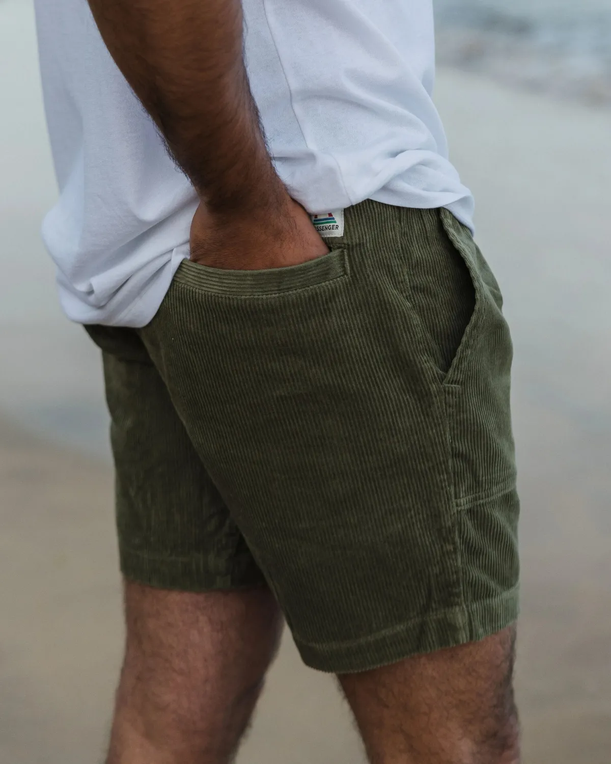 Shorts|Shorts|Passenger Topanga Cord Short - Khaki Green KhakiGreen