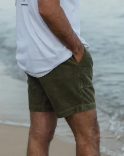 Shorts|Shorts|Passenger Topanga Cord Short - Khaki Green KhakiGreen