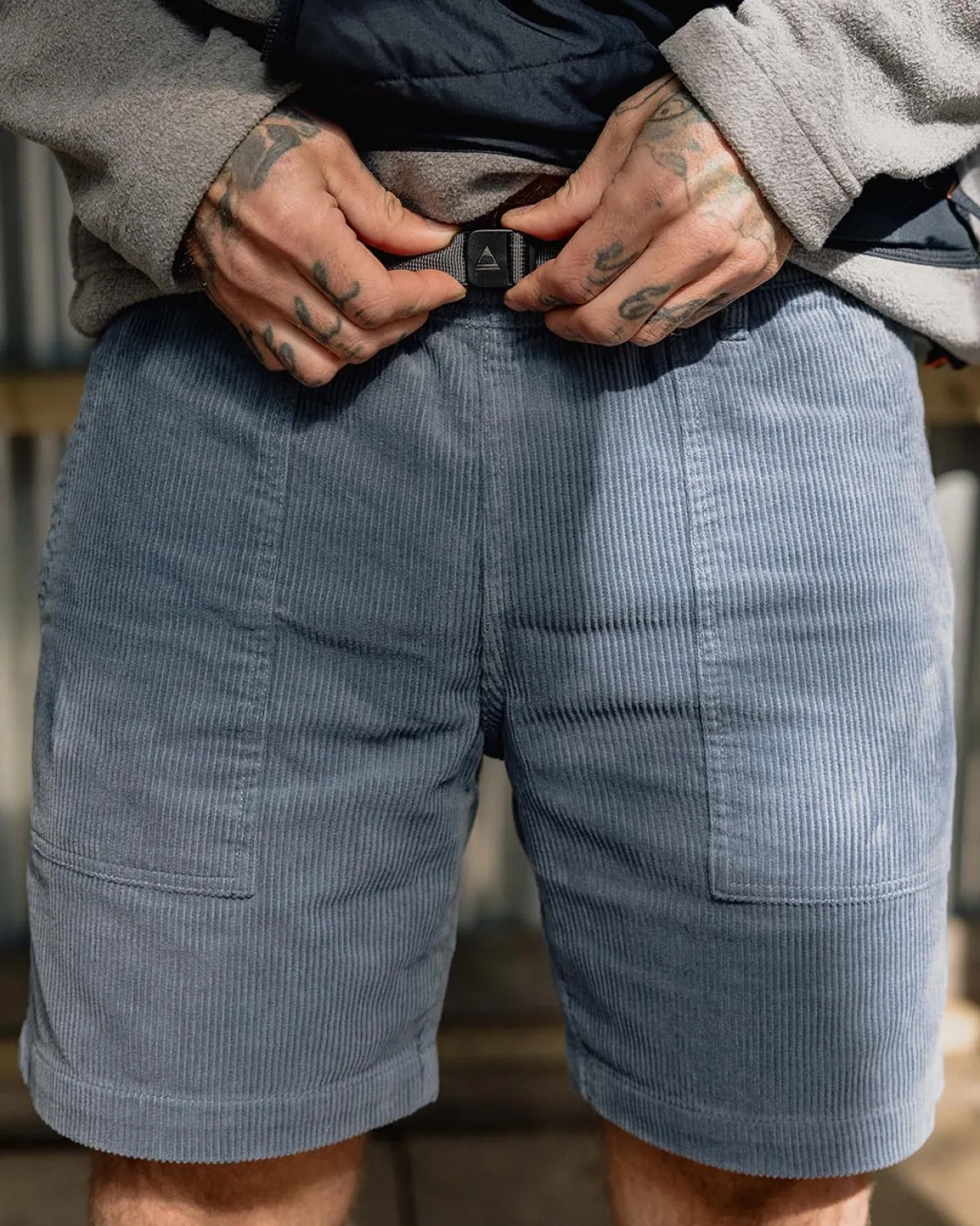 Shorts|Shorts|Passenger Topanga Cord Short - Stone Blue StoneBlue