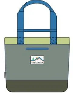 Storage & Coolers|Passenger Tote Recycled Cooler Bag - Khaki Green Multi KhakiGreenMulti