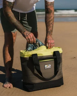 Storage & Coolers|Passenger Tote Recycled Cooler Bag - Khaki Green Multi KhakiGreenMulti