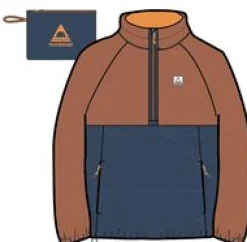 Outdoor Active|Jackets|Passenger Trace Recycled Insulator 2.0 Pullover - Burnt Orange BurntOrange