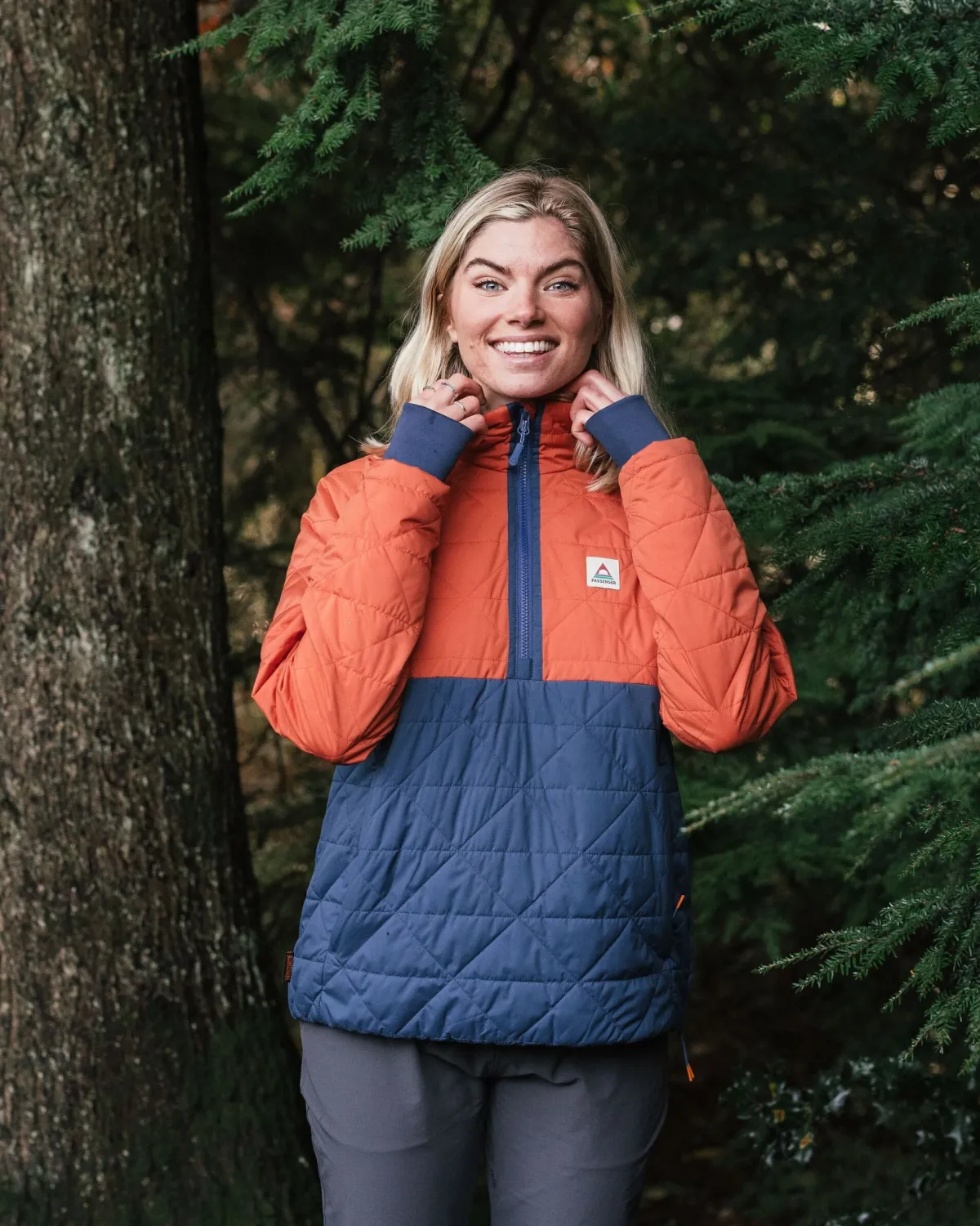 Outdoor Active|Jackets|Passenger Trace Recycled Insulator 2.0 Pullover - Burnt Orange BurntOrange