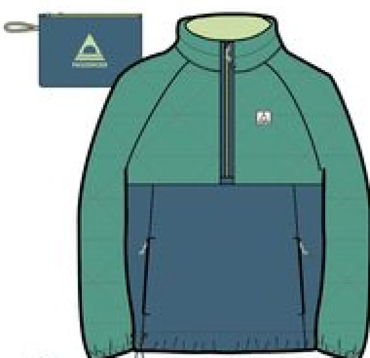 Outdoor Active|Jackets|Passenger Trace Recycled Insulator 2.0 Pullover - Greenlake