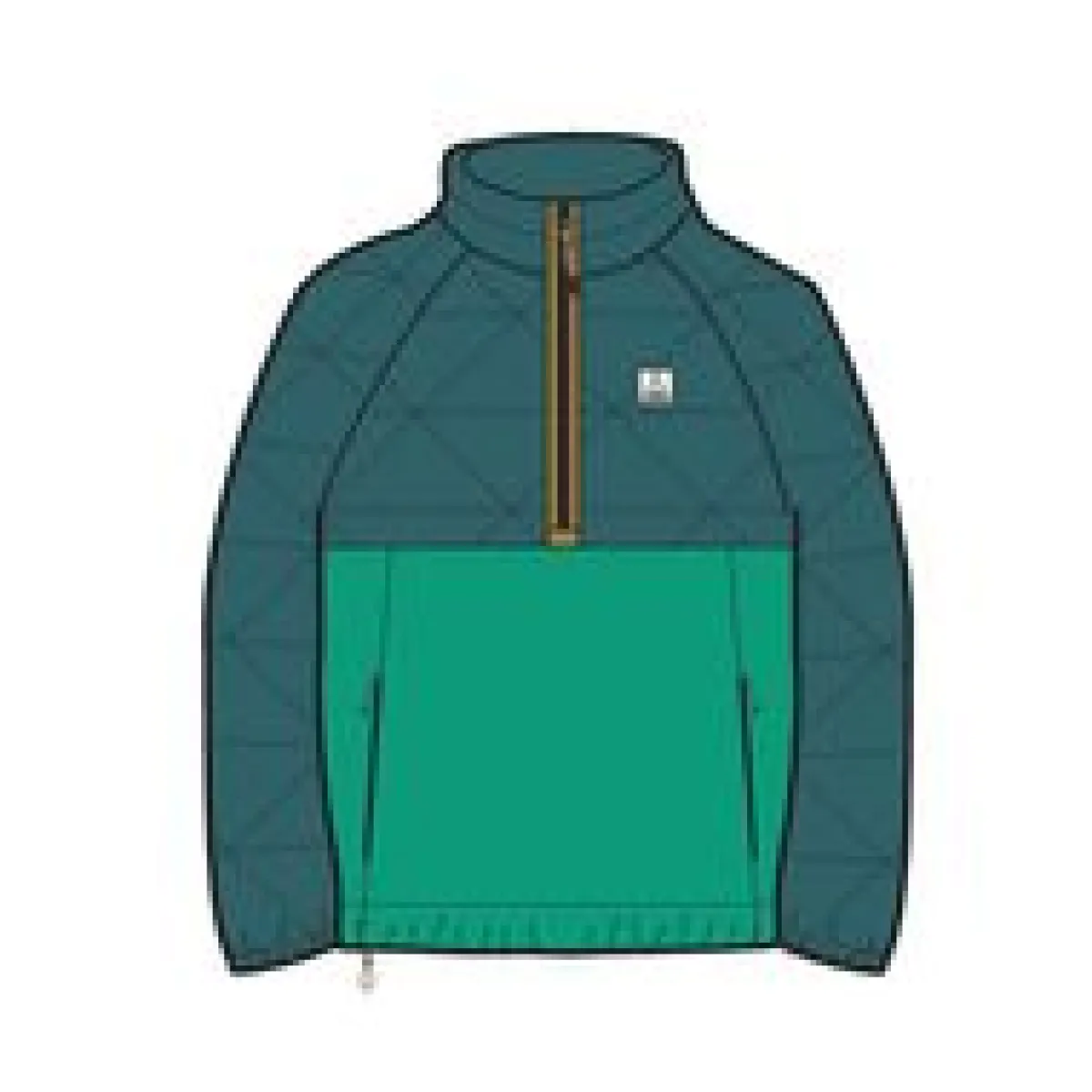 Insulated|Outdoor Active|Passenger Trace Recycled Thermore Insulated Jacket - Corsair Blue/ Jungle Green CorsairBlue/JungleGreen