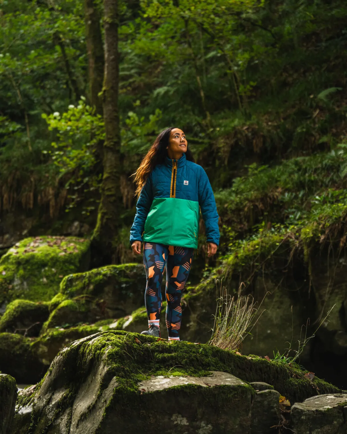 Insulated|Outdoor Active|Passenger Trace Recycled Thermore Insulated Jacket - Corsair Blue/ Jungle Green CorsairBlue/JungleGreen