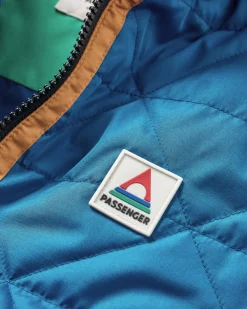 Insulated|Outdoor Active|Passenger Trace Recycled Thermore Insulated Jacket - Corsair Blue/ Jungle Green CorsairBlue/JungleGreen