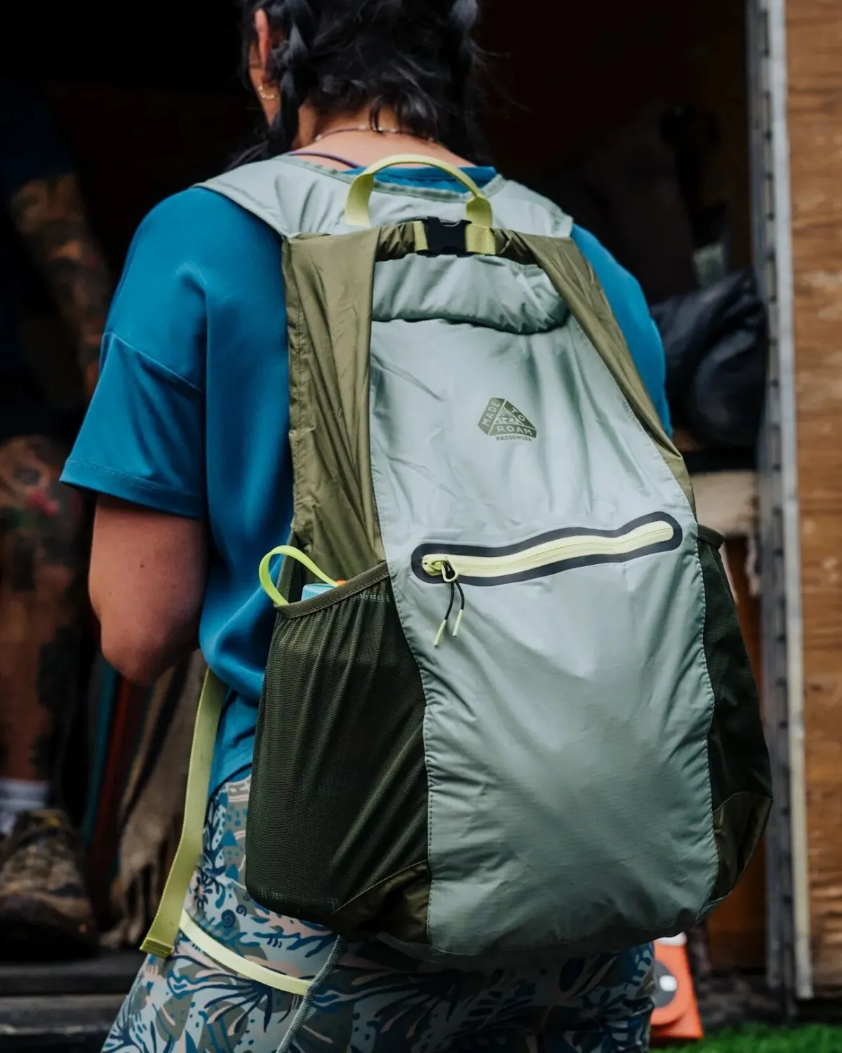 Outdoor Active|Outdoor Active|Passenger Trail Light Recycled Packable Backpack - Khaki Green KhakiGreen