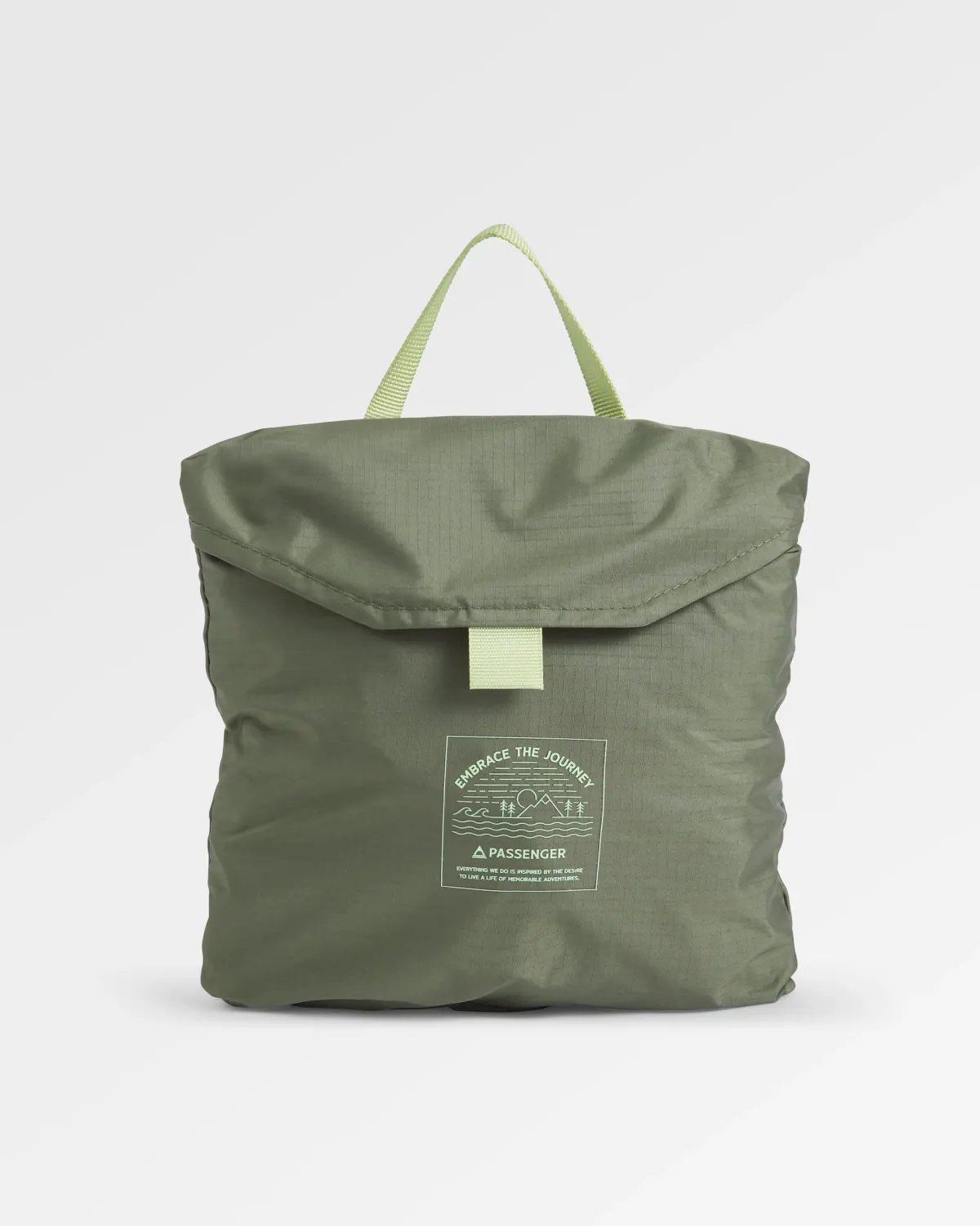 Outdoor Active|Outdoor Active|Passenger Trail Light Recycled Packable Backpack - Khaki Green KhakiGreen