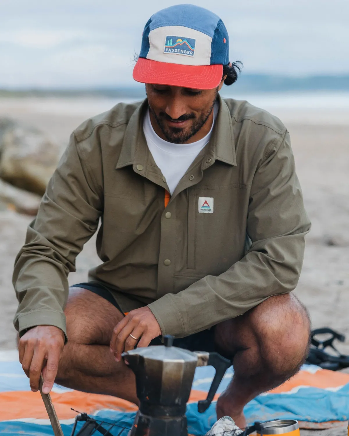 Tops|Shirts|Passenger Traveler Long Sleeve Shirt - Khaki Green KhakiGreen