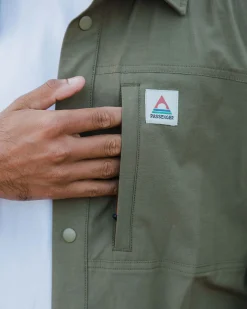 Tops|Shirts|Passenger Traveler Long Sleeve Shirt - Khaki Green KhakiGreen