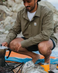 Tops|Shirts|Passenger Traveler Long Sleeve Shirt - Khaki Green KhakiGreen