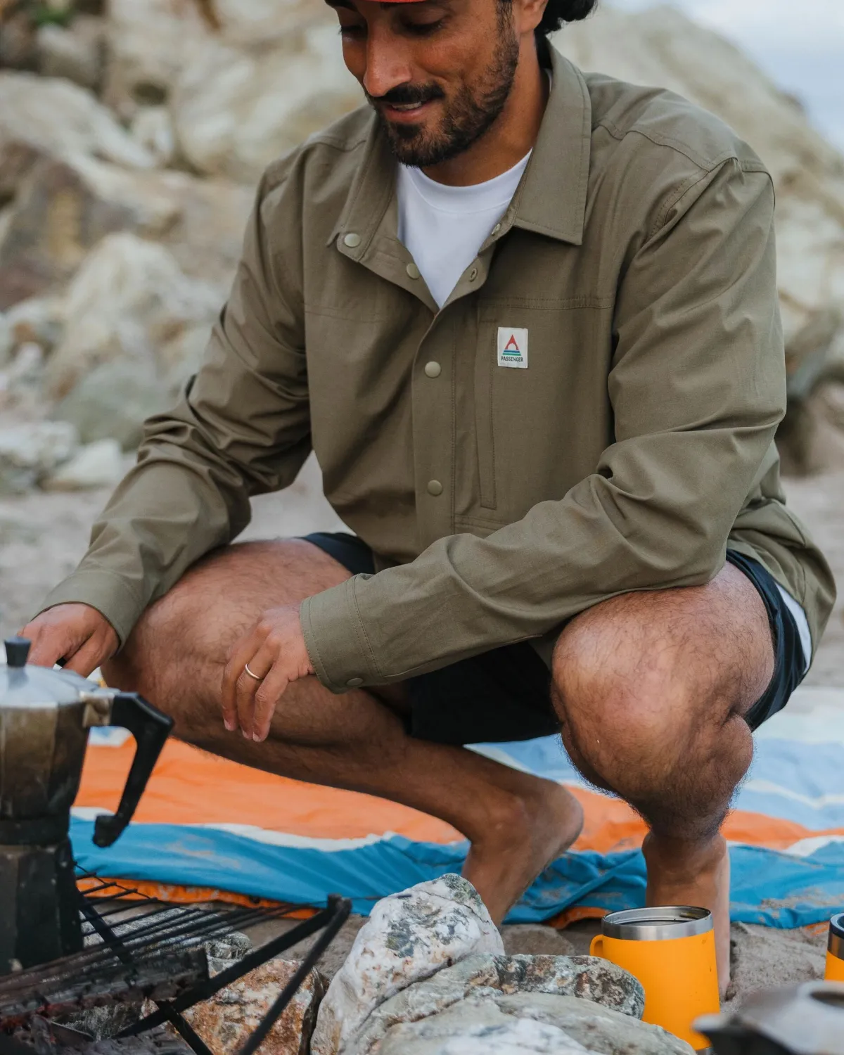 Tops|Shirts|Passenger Traveler Long Sleeve Shirt - Khaki Green KhakiGreen