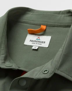 Tops|Shirts|Passenger Traveler Long Sleeve Shirt - Khaki Green KhakiGreen