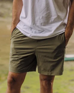 Shorts|Surf Accessories|Passenger Traveller Organic All Purpose Short - Khaki Green KhakiGreen