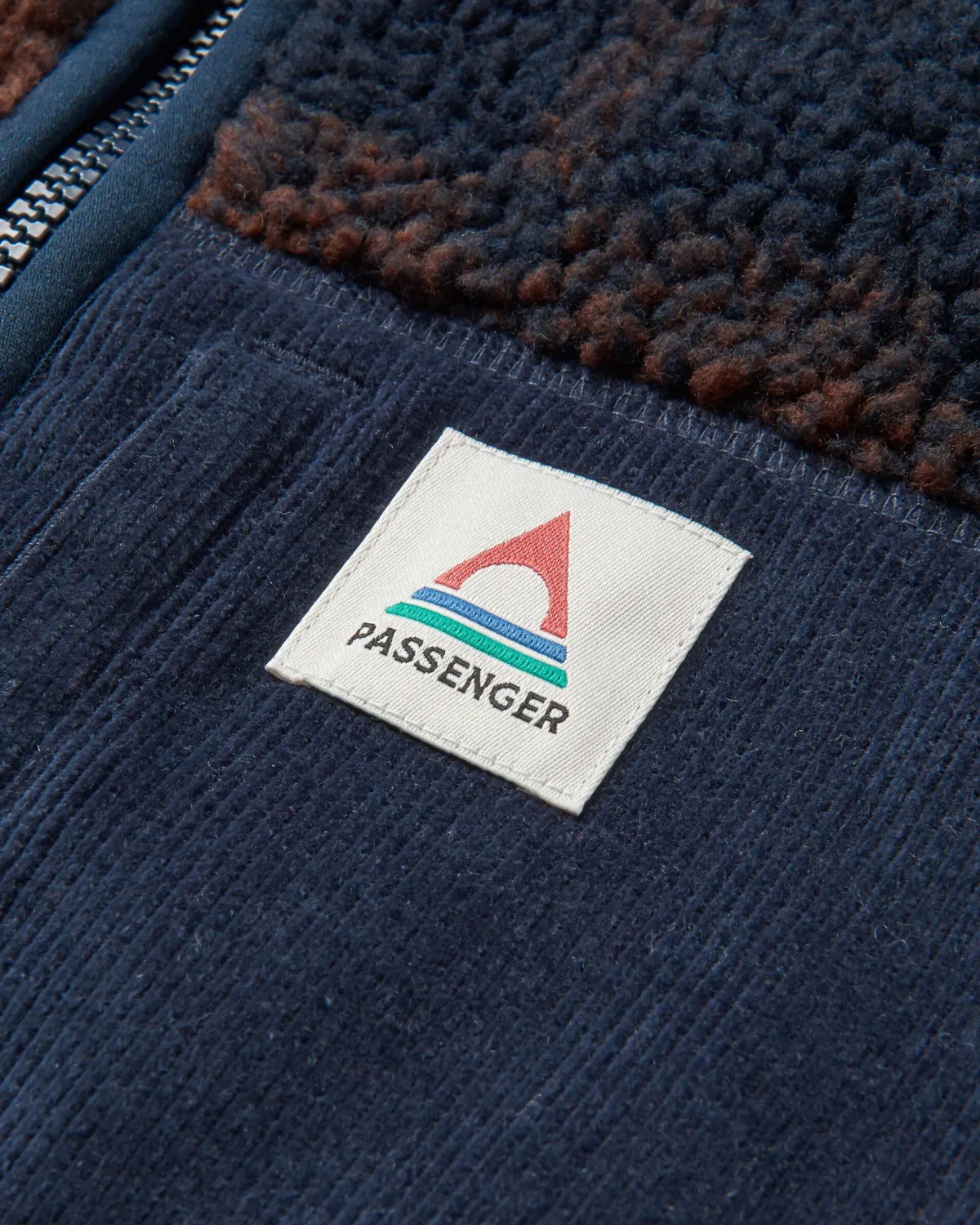 Fleece|Fleece|Passenger Trekker Recycled Deep-Pile Sherpa Fleece - Chestnut/Deep Navy Check Chestnut/DeepNavyCheck