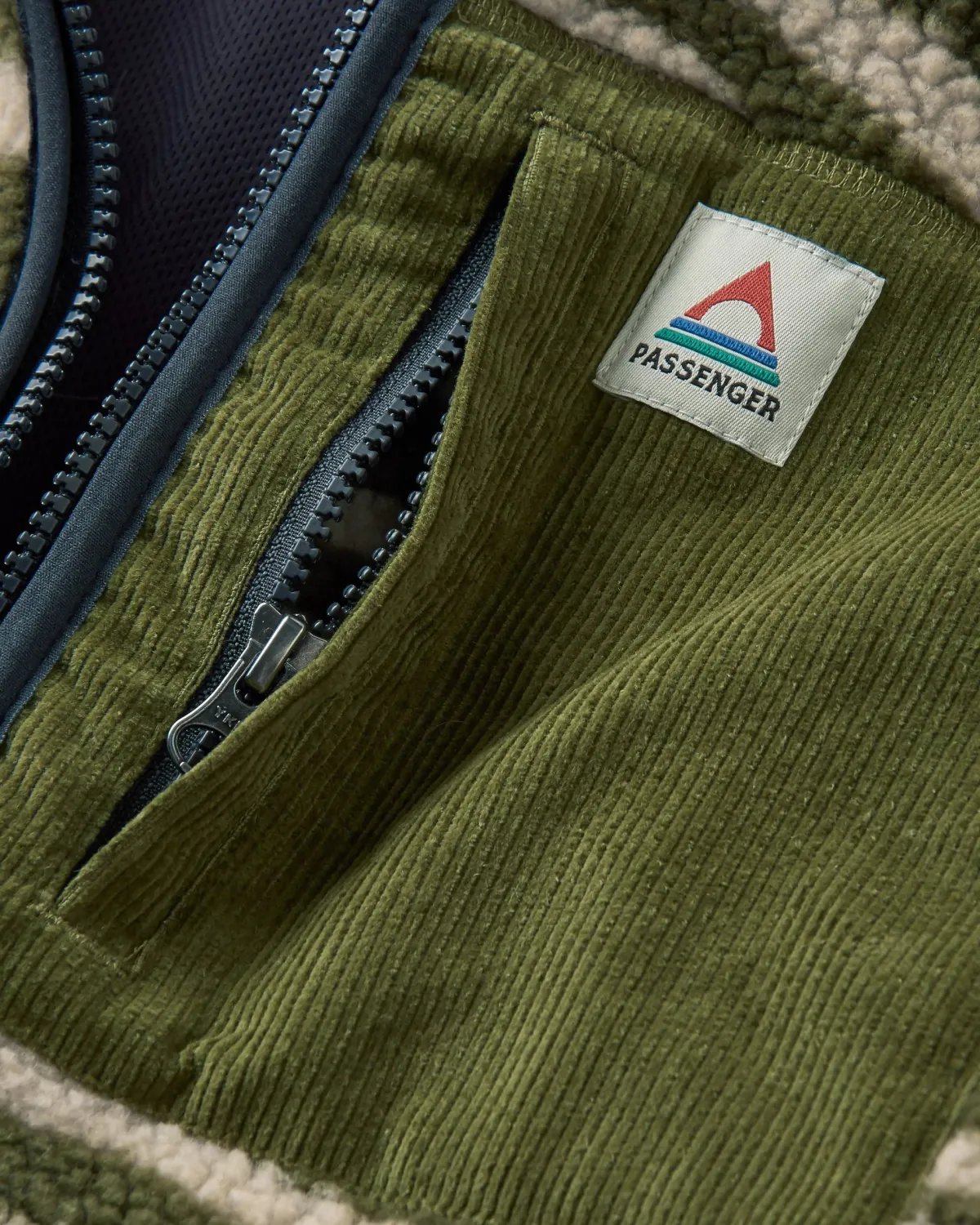 Fleece|Fleece|Passenger Trekker Recycled Deep-Pile Sherpa Fleece - Strata Khaki Green StrataKhakiGreen