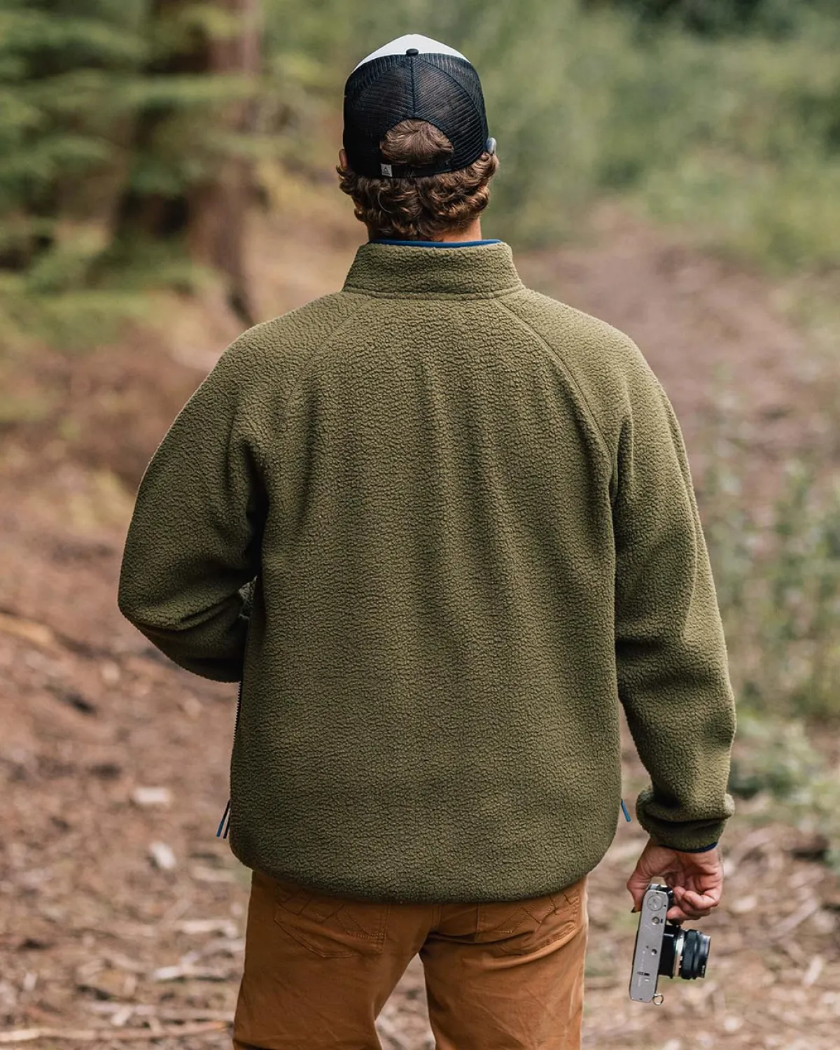 Fleece|Fleece|Passenger Tripper 2.0 Full Zip Recycled Sherpa Fleece - Khaki Green KhakiGreen