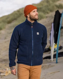 Fleece|Fleece|Passenger Tripper 2.0 Full Zip Recycled Sherpa Fleece - Deep Blue DeepBlue