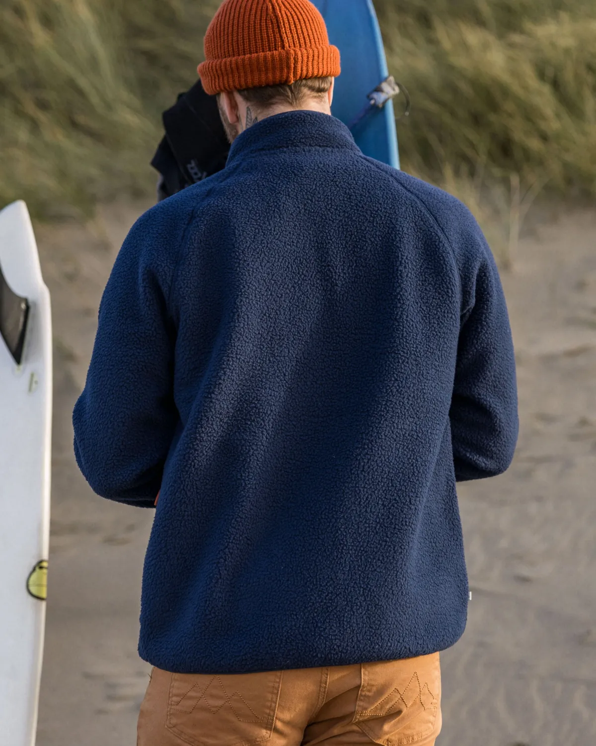 Fleece|Fleece|Passenger Tripper 2.0 Full Zip Recycled Sherpa Fleece - Deep Blue DeepBlue