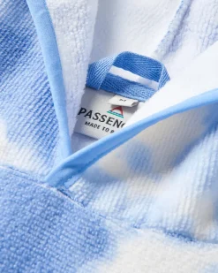 Changing Robes & Surf Ponchos|Changing Robes & Surf Ponchos|Passenger Tulum Recycled Towel Poncho - Tie Dye Cornflower TieDyeCornflower