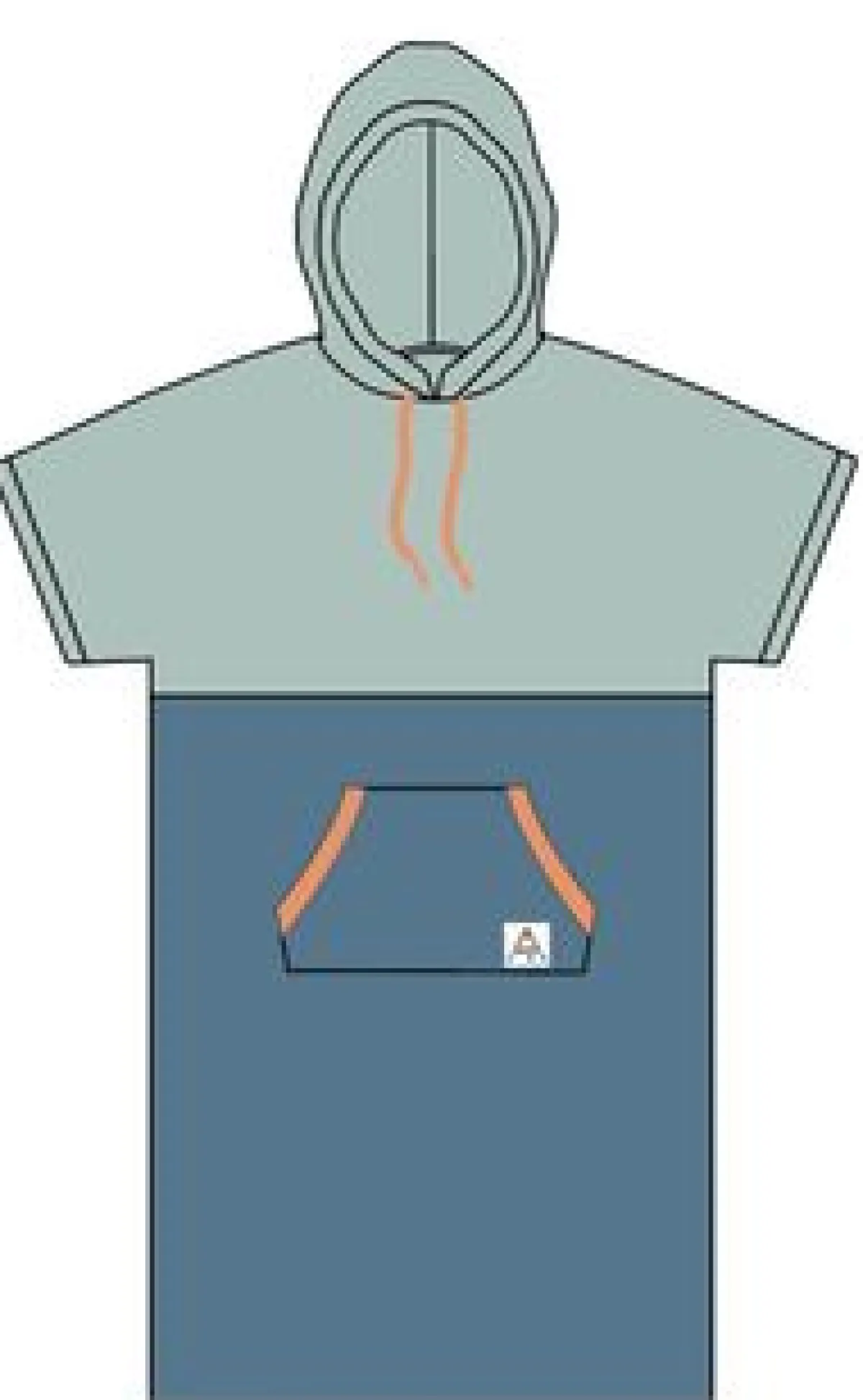Surf Accessories|Surf Accessories|Passenger Tulum Recycled Towel Poncho - Surf Spray/ Moonlight Blue SurfSpray/MoonlightBlue