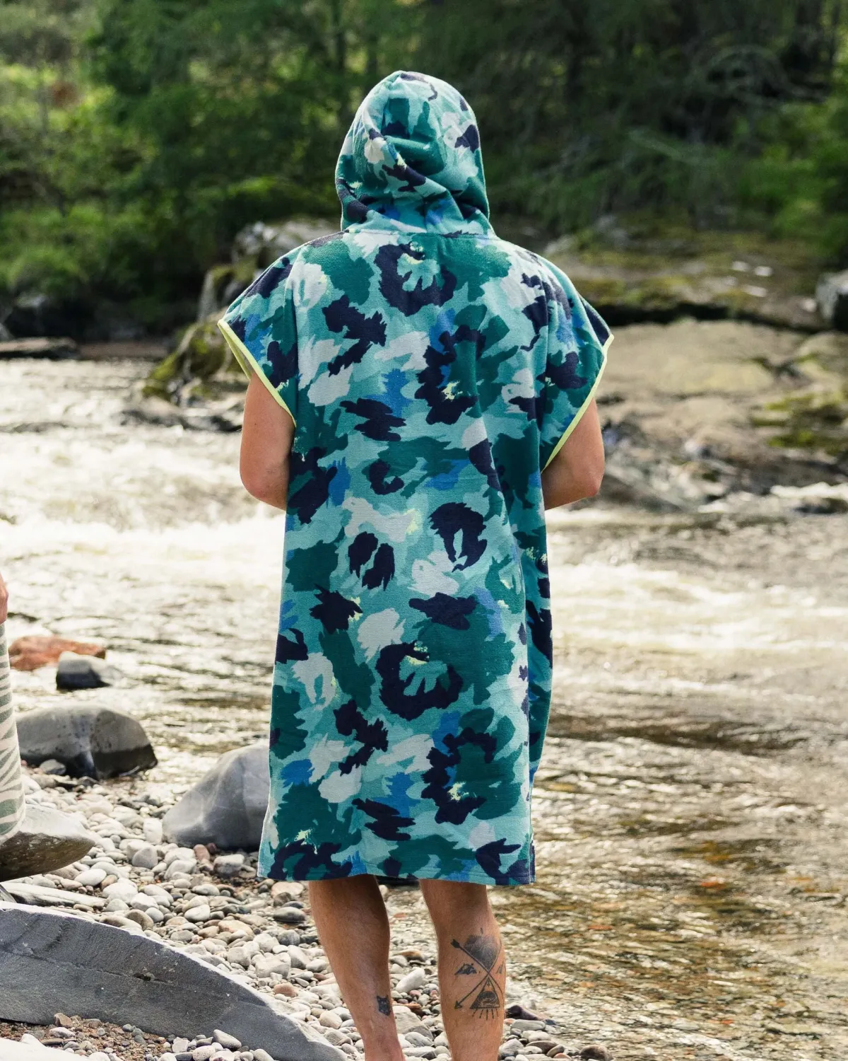 Surf Accessories|Surf Accessories|Passenger Tulum Recycled Towel Poncho - Alpine Camo Khaki Green AlpineCamoKhakiGreen