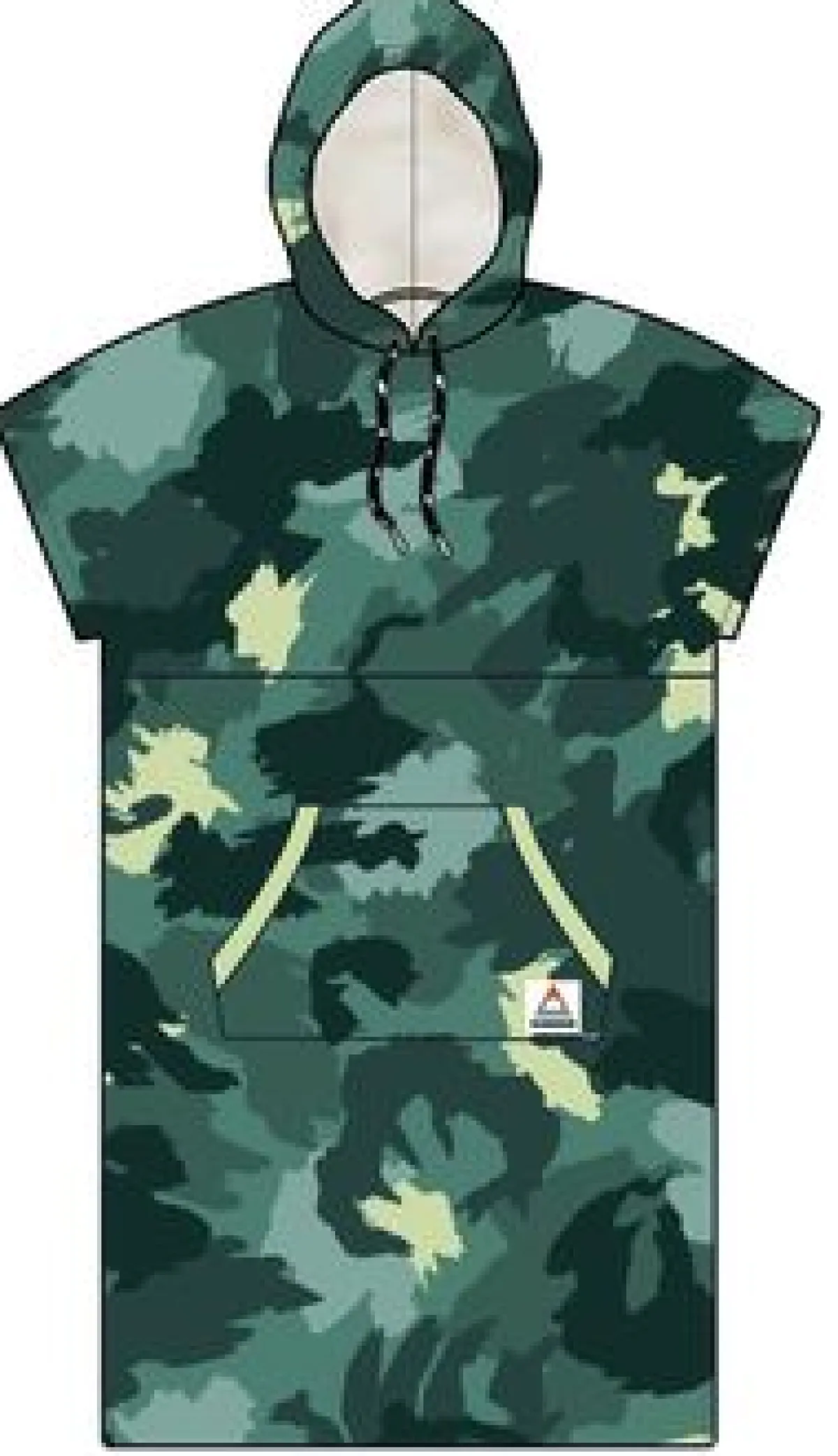 Surf Accessories|Surf Accessories|Passenger Tulum Recycled Towel Poncho - Alpine Camo Khaki Green AlpineCamoKhakiGreen