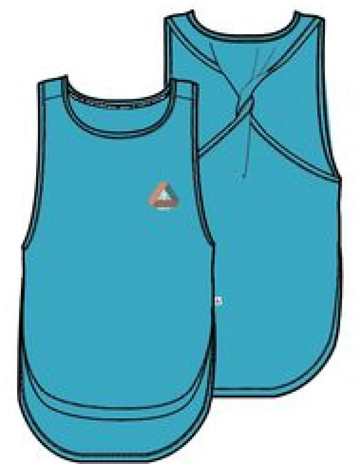 Tank Tops|Tops|Passenger Twist Recycled Active Tank Top - Blue Pool BluePool
