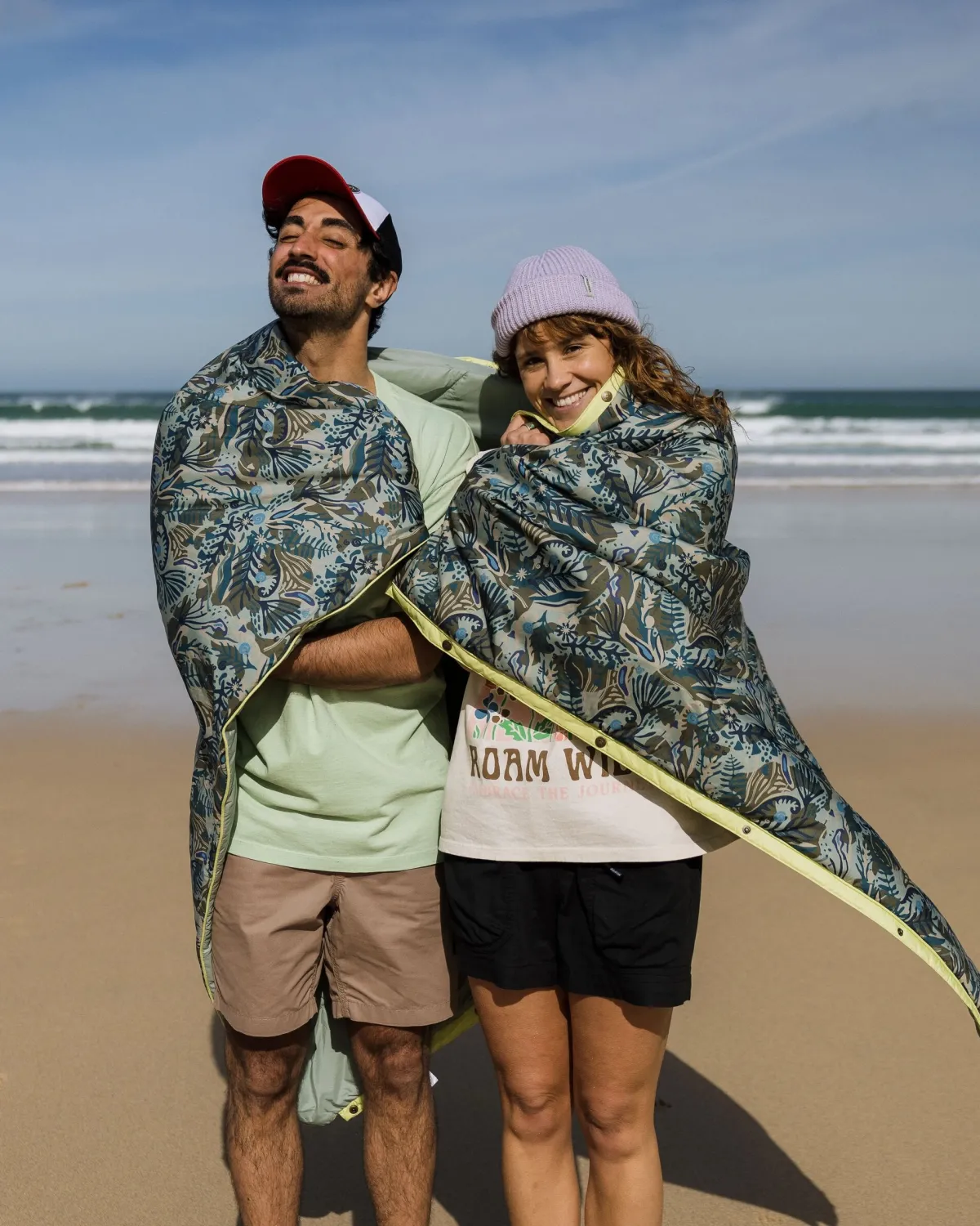 Blankets|Blankets|Passenger Van Recycled Ripstop Blanket - Abstract Seaweed Pistachio AbstractSeaweedPistachio