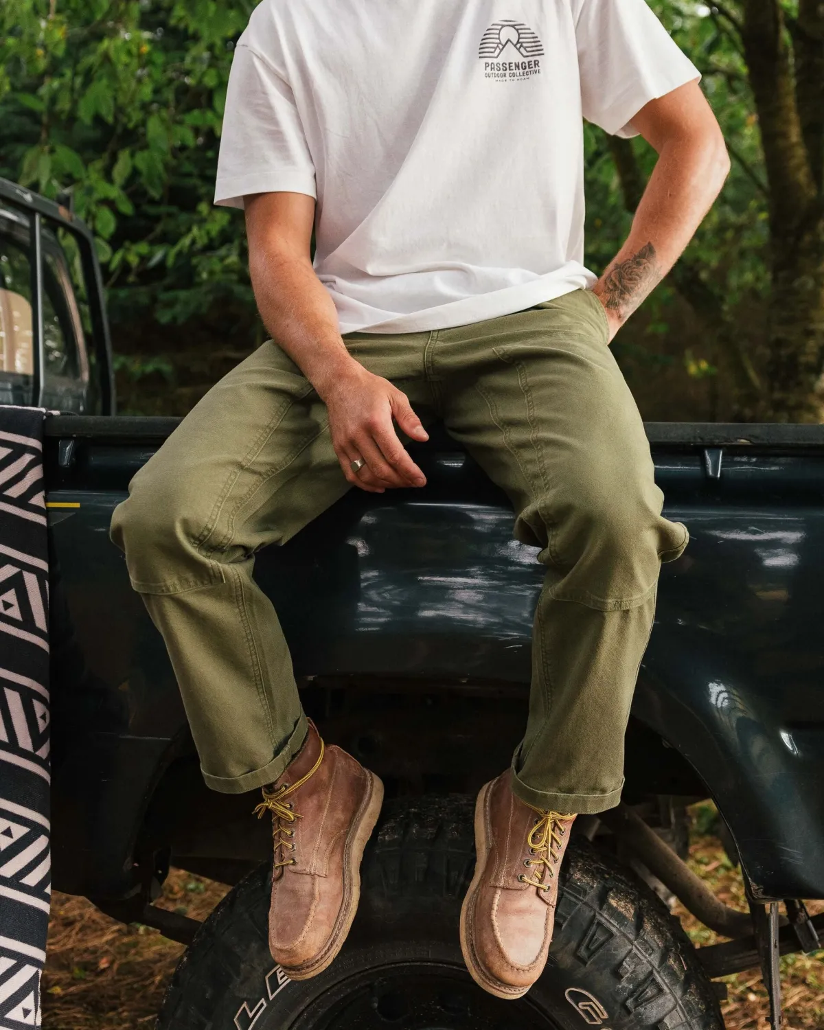 Pants|Passenger Vantage Organic Cotton Pant - Khaki Green KhakiGreen