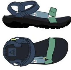 Footwear|Flip Flops & Sandals|Passenger Venice Roam Sandal - Dark Denim Multi DarkDenimMulti