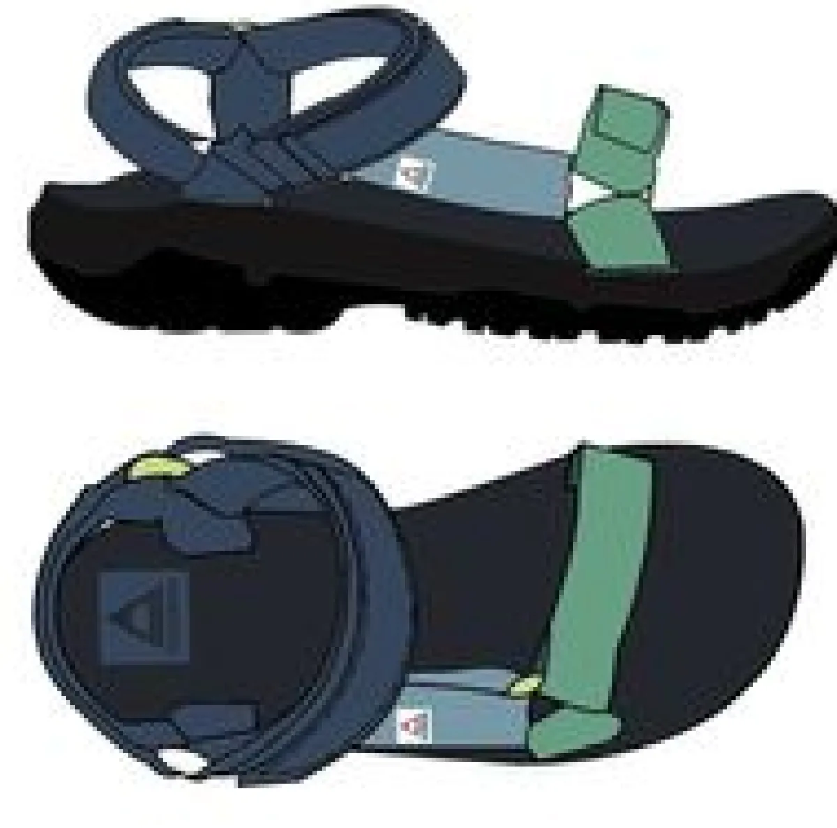 Footwear|Flip Flops & Sandals|Passenger Venice Roam Sandal - Dark Denim Multi DarkDenimMulti