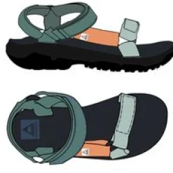 Footwear|Flip Flops & Sandals|Passenger Venice Roam Sandal - Deep Sea Multi DeepSeaMulti