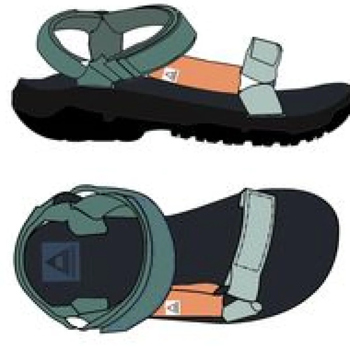 Footwear|Flip Flops & Sandals|Passenger Venice Roam Sandal - Deep Sea Multi DeepSeaMulti