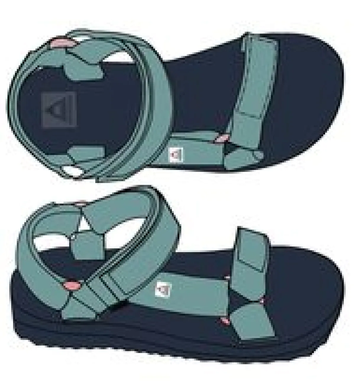 Footwear|Flip Flops & Sandals|Passenger Venice Sandal - Deep Sea DeepSea