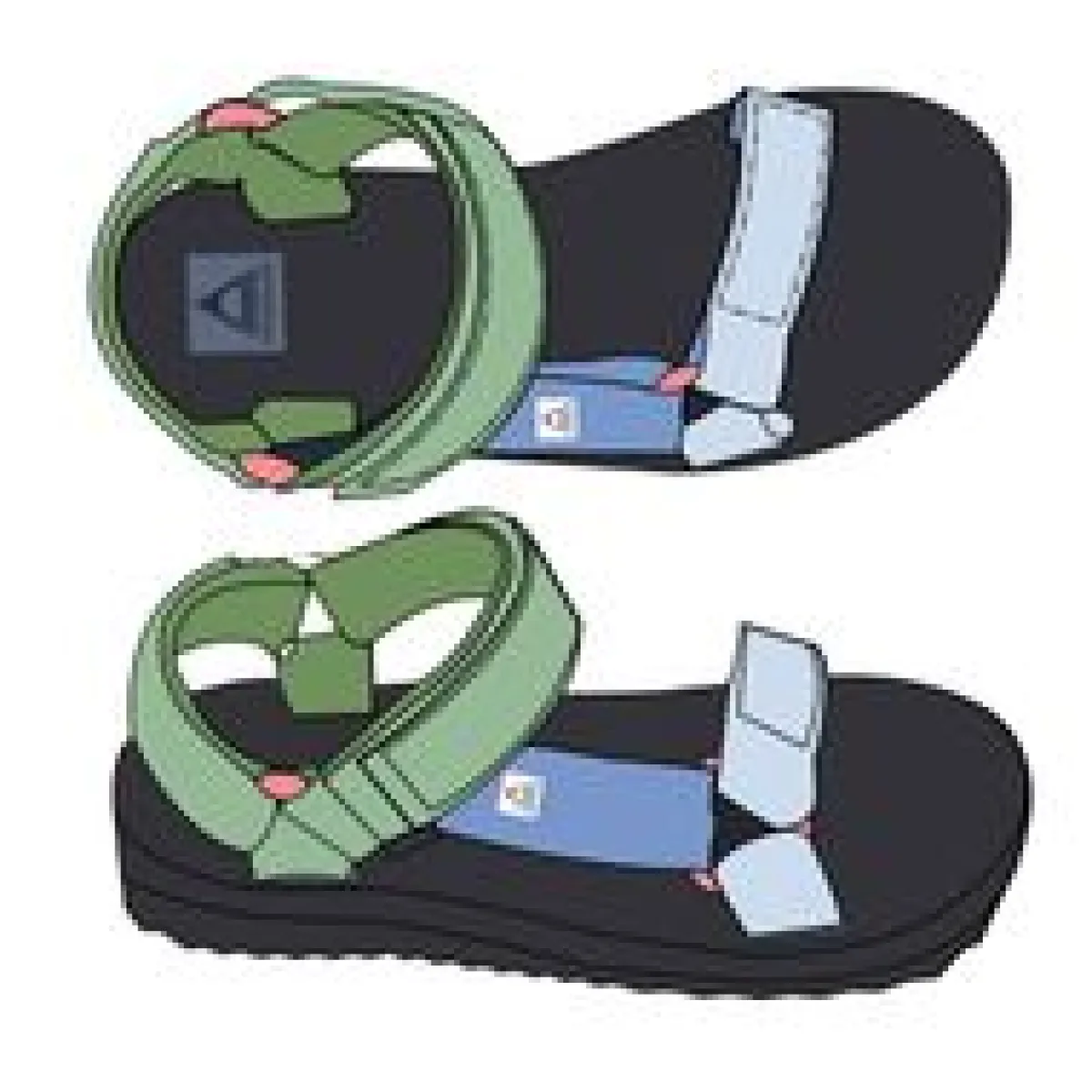 Footwear|Flip Flops & Sandals|Passenger Venice Sandal - Green Fig GreenFig
