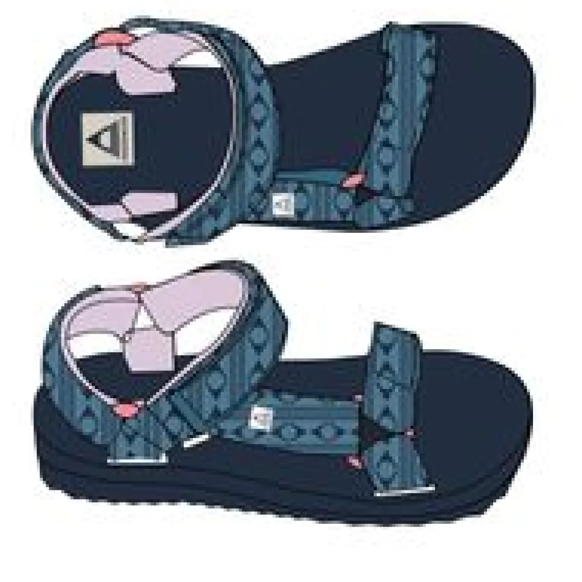 Footwear|Flip Flops & Sandals|Passenger Venice Sandal - Tide Blue Multi TideBlueMulti
