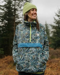 Outdoor Active|Jackets|Passenger Viento Recycled Windshell Anorak - Abstract Seaweed Pistachio AbstractSeaweedPistachio