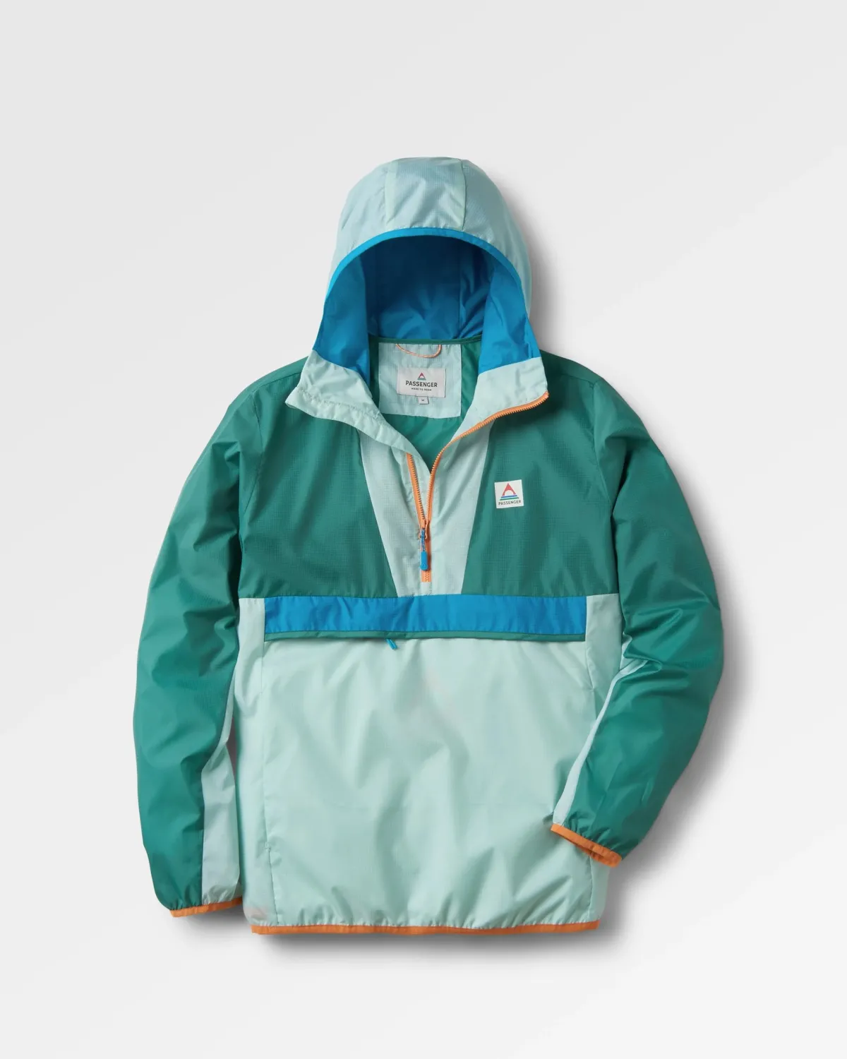Outdoor Active|Jackets|Passenger Viento Recycled Windshell Anorak - Surf Spray/Deep Sea SurfSpray/DeepSea