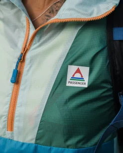 Outdoor Active|Jackets|Passenger Viento Recycled Windshell Anorak - Surf Spray/Deep Sea SurfSpray/DeepSea