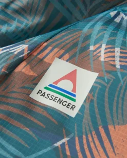 Outdoor Active|Jackets|Passenger Viento Recycled Windshell Anorak - Palm Camo Deep Sea PalmCamoDeepSea