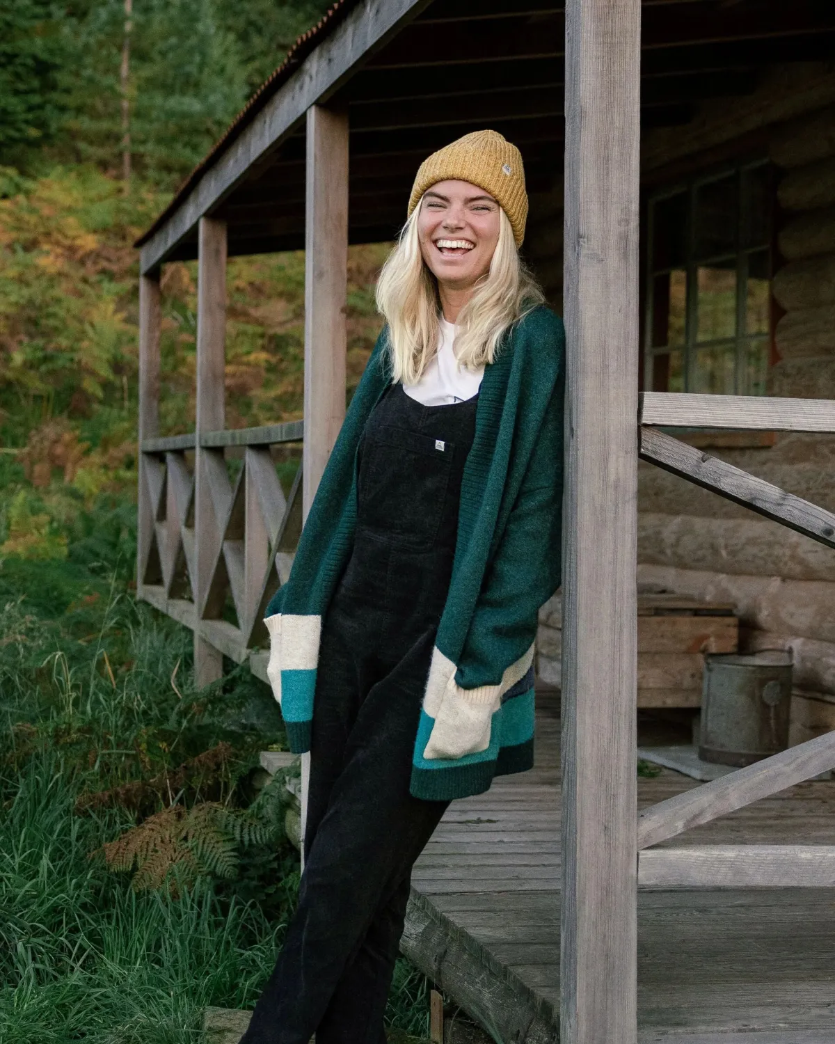 Knitwear|Sweaters|Passenger Vista Recycled Knitted Cardigan - Rain Forest RainForest